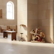 Jesus Falls the First Time Statue (21 - Inch) Side Angle