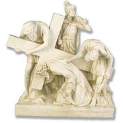 Jesus Falls the First Time Statue (21 - Inch) Side View