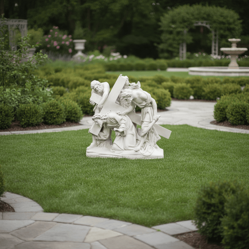 Jesus Falls the First Time Statue Station 3 (48-Inch)