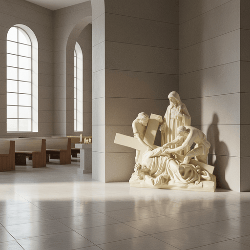 Jesus Falls the Third Time Statue Station 9 (27-Inch)
