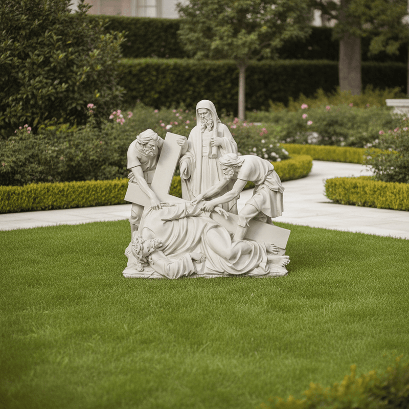 Jesus Falls the Third Time Statue Station 9 (56-Inch)