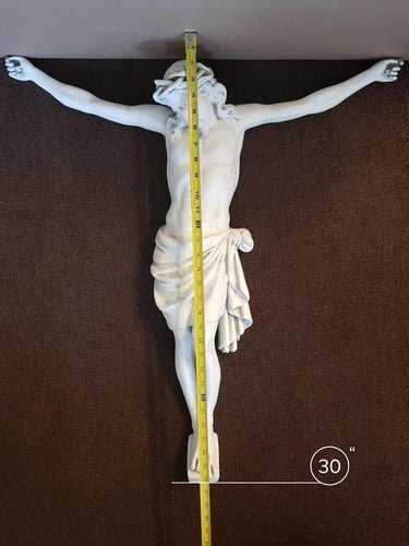 Jesus Head Down Statue (30 - Inch) Different Angle