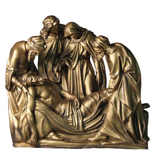 Jesus Is Buried Religious Statue Station 14 (41-Inch)