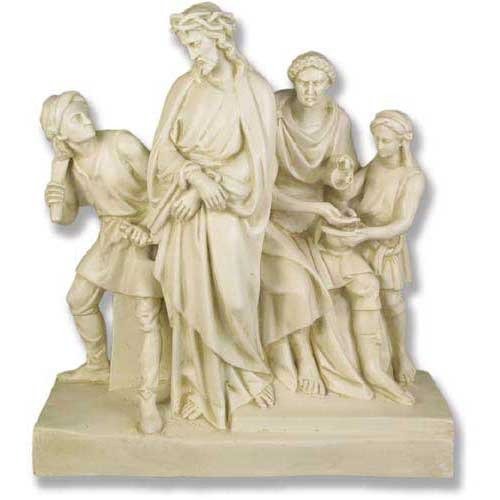 Jesus Is Condemned Religious Statue (29 - Inch) Side View