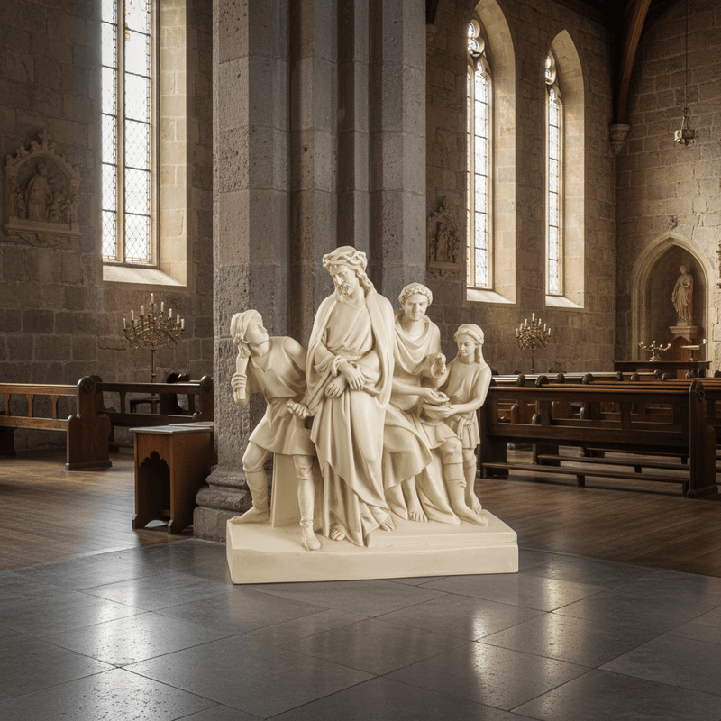 Jesus Is Condemned Religious Statue (29 - Inch)