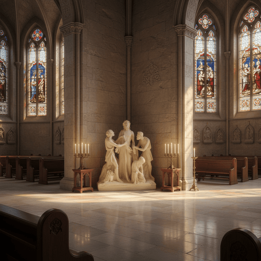 Jesus Is Stripped Religious Statue Station 10 (28-Inch)