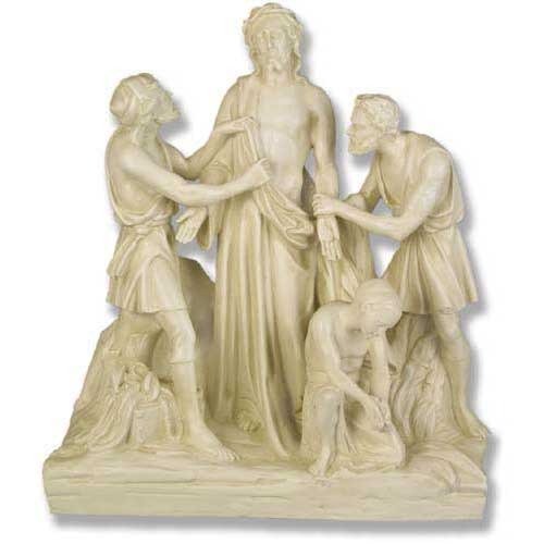 Jesus Is Stripped Religious Statue Station 10 (28-Inch)