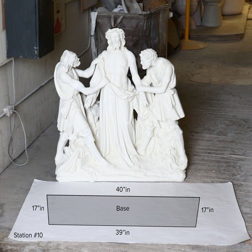 Jesus Is Stripped Religious Statue Station 10 (48-Inch)