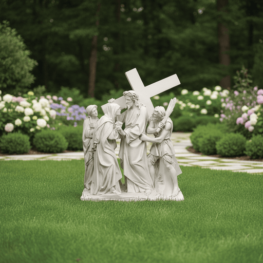 Jesus Meets His Mother Religious Statue Station 4 (57-Inch)