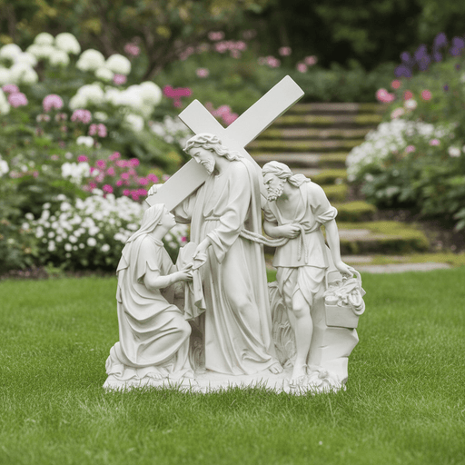 Jesus Meets Veronica Religious Statue Station 6 (57-Inch)