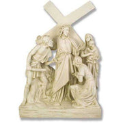 Jesus Meets Women of Jerusalem Statue (26 - Inch) Side View