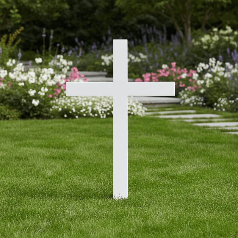 Jesus Metal Cross Religious Statue (12-Inch)
