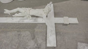 Jesus Metal Cross Religious Statue (12-Inch)