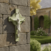 Jesus on the Cross Statue (20 - Inch) Side Angle