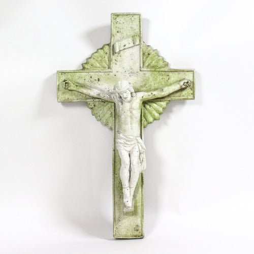 Jesus on the Cross Statue (20 - Inch) Side View