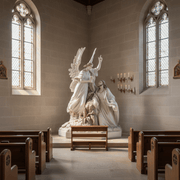 Jesus Praying in the Garden of Olives Statue (67 - Inch) Side Angle