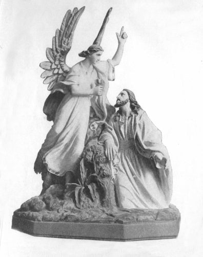 Jesus Praying in the Garden of Olives Statue (67 - Inch) Side View