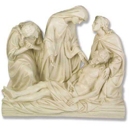 Jesus Removed from the Cross Statue (26 - Inch) Side View