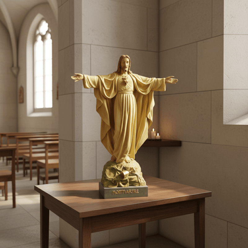 Jesus Rising with Cup at His Feet Statue (38-Inch)