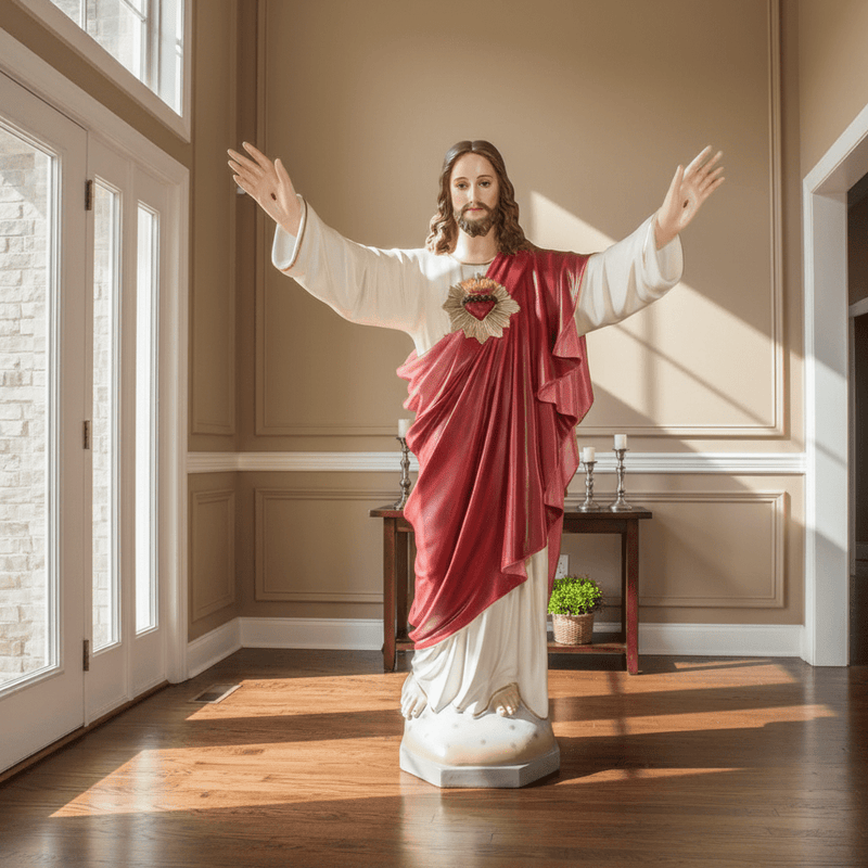 Jesus Sacred Heart Blessing Statue (60-Inch)