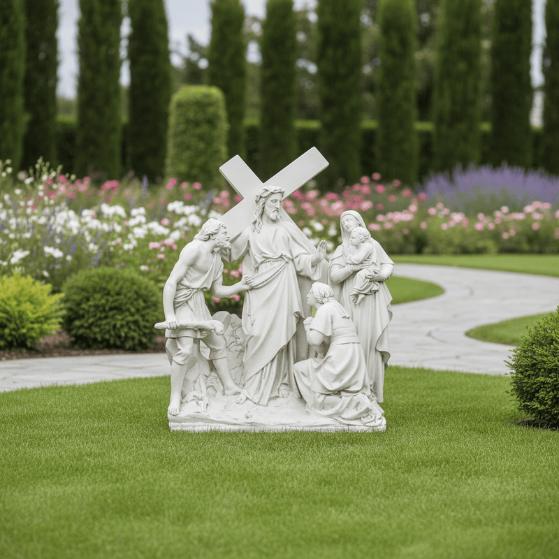 Jesus Speaking to the Woman Statue Station 8 (58-Inch)