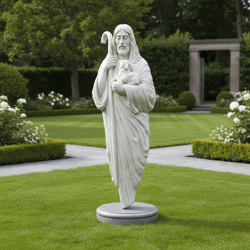 Jesus the Good Shepherd with Lamb Statue (66-Inch)