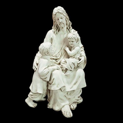 Jesus with Children Statue (34 - Inch) Other Angle
