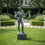 Jockey Properdetail Paint Statue Bf (42 - Inch) Side Angle