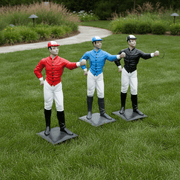 Jockey Properdetail Paint Statue Bfrlc (42 - Inch) Side Angle