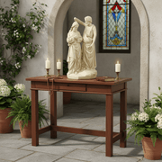 John Baptizing Christ Religious Statue (21 - Inch) Side Angle