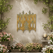 John Michael Tracery Outdoor Plaque (38.0 - Inch) Side Angle