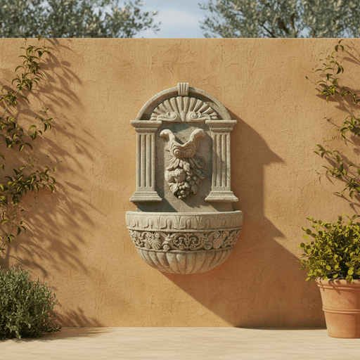 Julien Garden Wall Fountain (28 - Inch) Side Angle