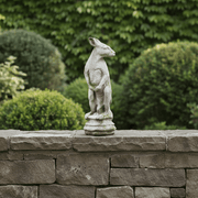 Kangaroo Finial Outdoor Statue (22 - Inch) Side Angle