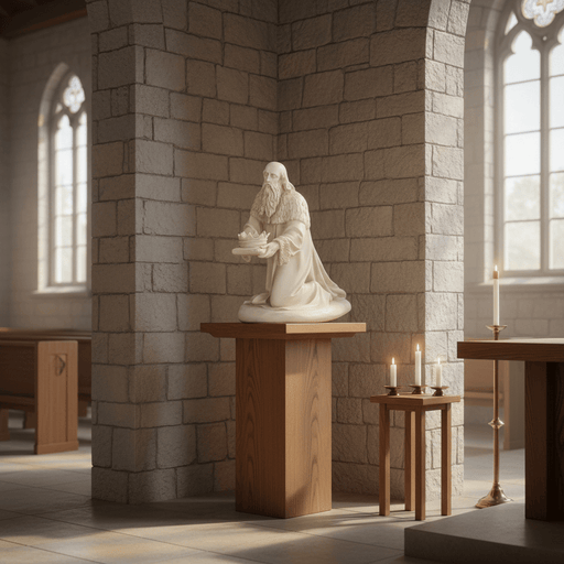 King Balthasar Religious Statue (20 - Inch) Side Angle