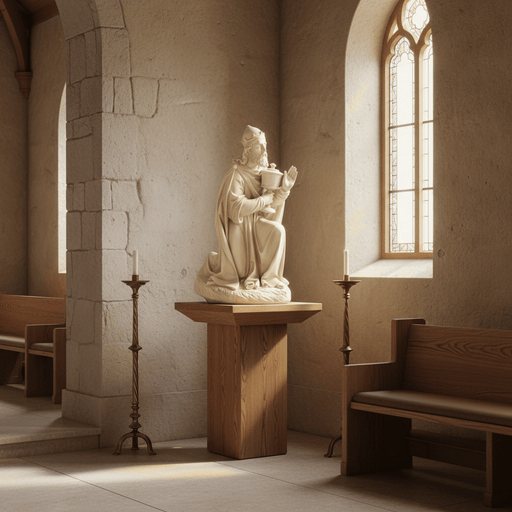 King Caspar Religious Statue (21 - Inch) Side Angle