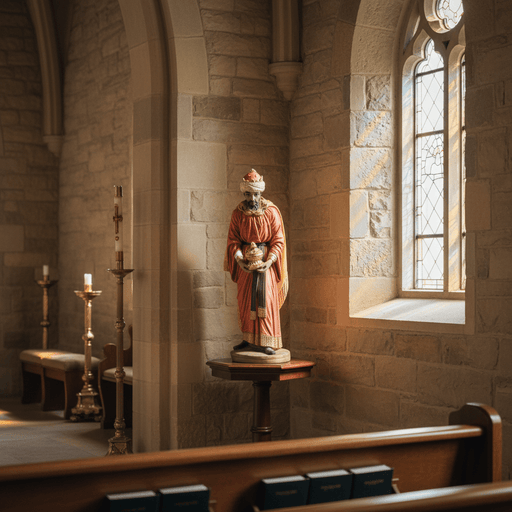 King Melchior Religious Statue (25 - Inch) Side Angle
