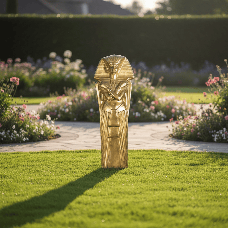 King Tut Sarcophagus Statue (96 - Inch) Side Angle