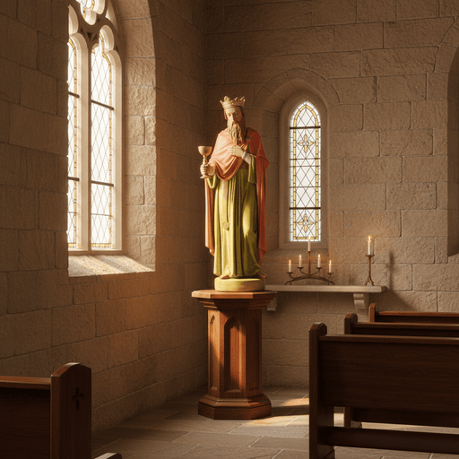 King with Myrrh Nativity Statue (39 - Inch) Side Angle