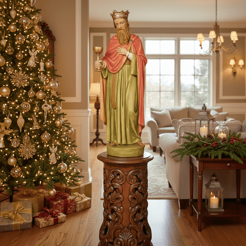 King with Myrrh Nativity Statue (39-Inch)
