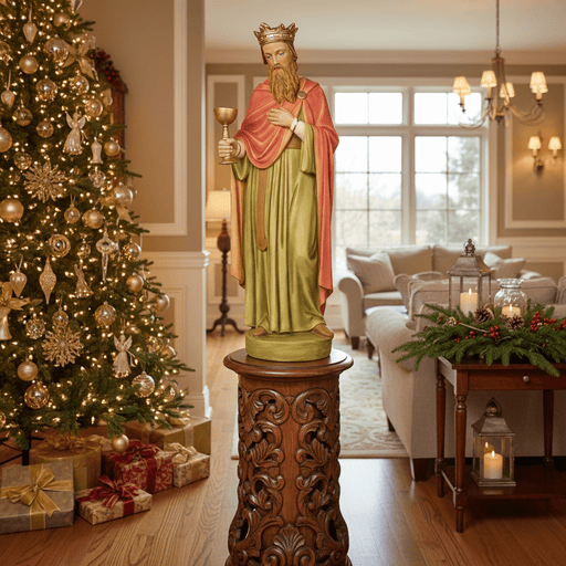 King with Myrrh Nativity Statue (39-Inch)