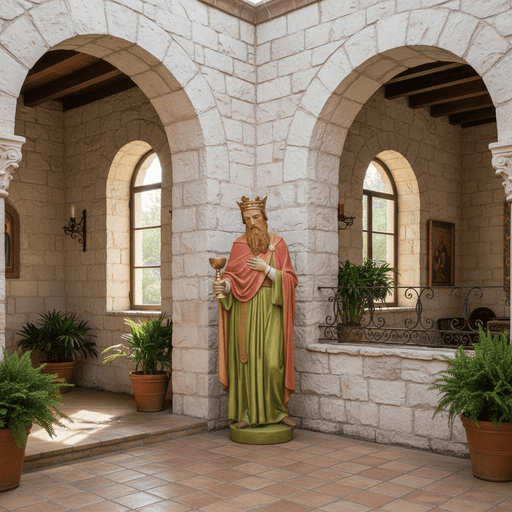 King with Myrrh Religious Statue (39 - Inch) Side Angle
