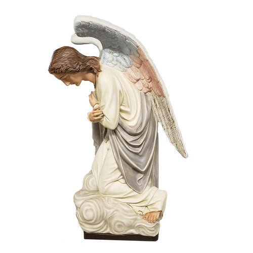 Kneeling Angel Outdoor Statue (56 - Inch) Additional Angle