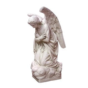 Kneeling Angel Outdoor Statue (56 - Inch) Side View
