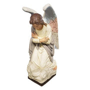 Kneeling Angel Outdoor Statue (56 - Inch) Side View