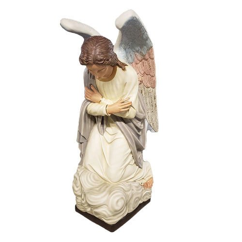 Kneeling Angel Outdoor Statue (56 - Inch) Side View