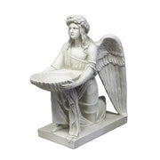 Kneeling Angel With Bowl Outdoor Statue (19 - Inch)
