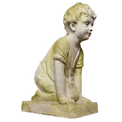 Kneeling Child Large Statue (18 - Inch) Side View