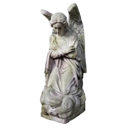 Kneeling Prayer Angel Catholic Statue (56 - Inch) Side View
