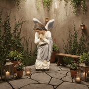 Kneeling Prayer Outdoor Catholic Statue (56 - Inch) Side Angle