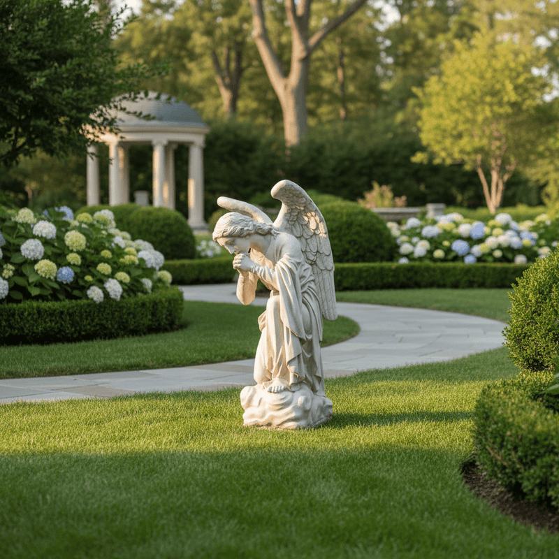 Kneeling Prayer Outdoor Catholic Statue (56 - Inch)